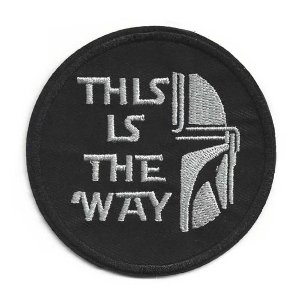 MANDALORIAN IRON ON PATCH 3" Embroidered Applique Star Wars This Is The Way NEW