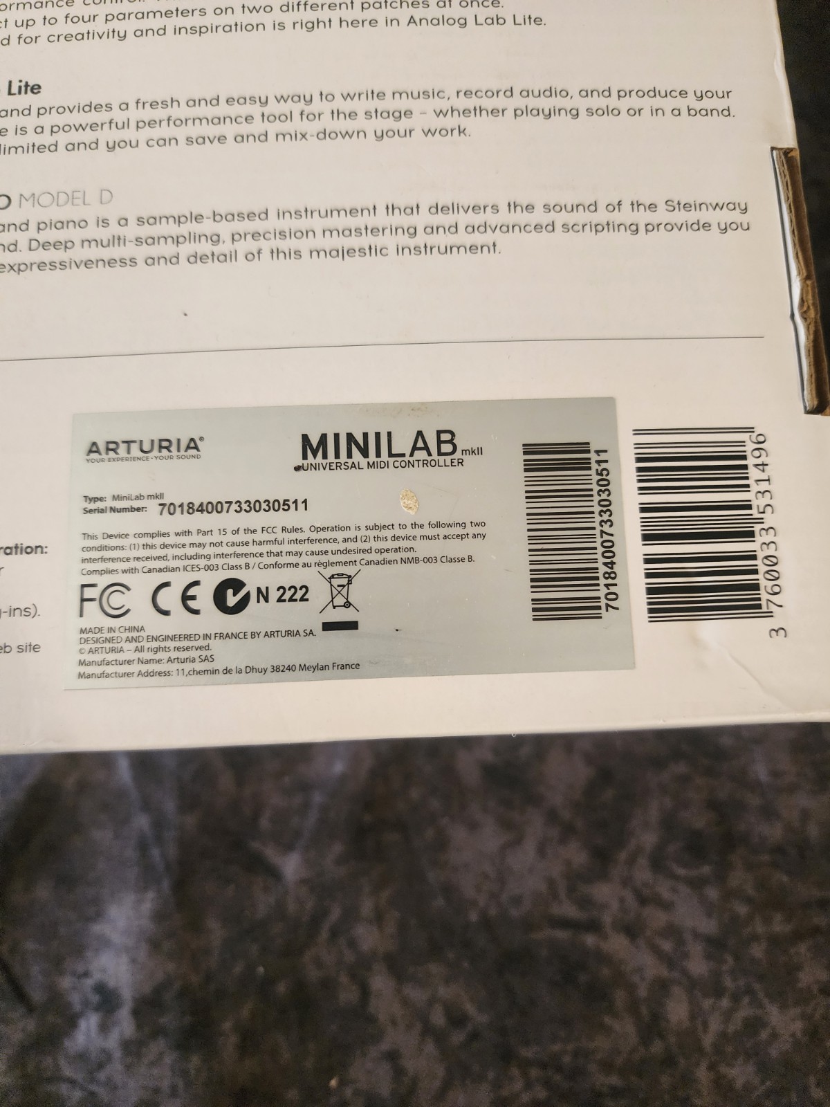 Arturia MiniLab mkII Midi Keyboard Controller BLACK