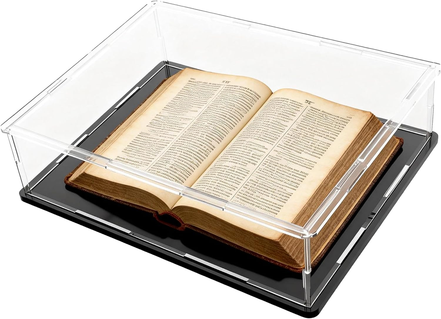 Book Display Case Clear Book Protector Case, Acrylic Display Cover Case