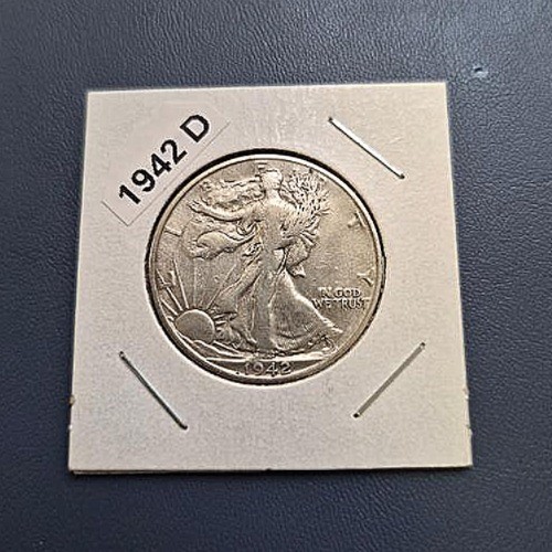 1942 D Walking Liberty Half Dollar EF