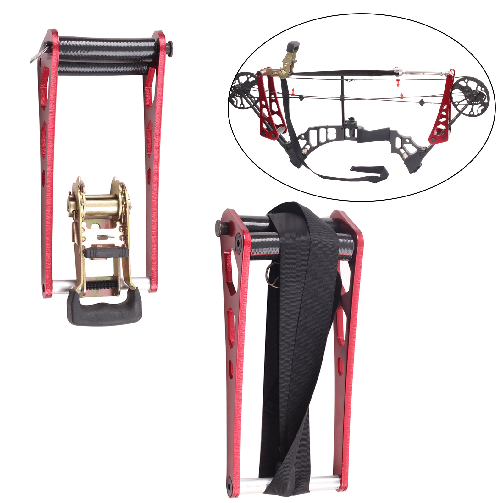 2pcs Universal Archery Ratchet-Loc Bow Press Machine Compound Bow Open Accessor