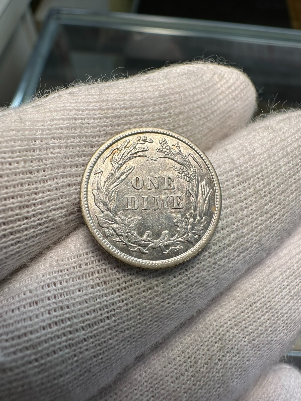 1909 Barber Dime AU