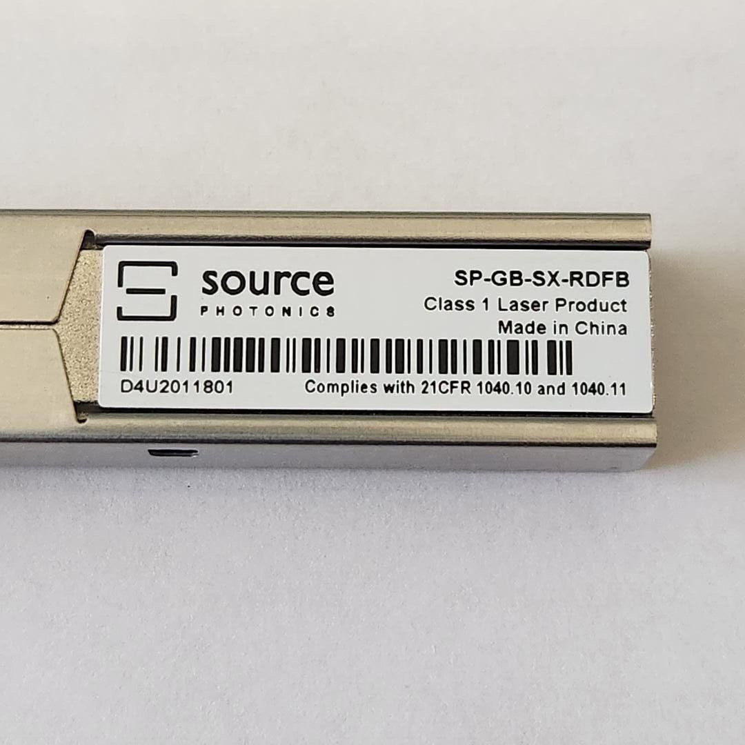 Source Photonics SP-GB-SX-RDFB SFP 1.25Gbps/1.0625Gbps 770nm-860nm 550m MMF LC