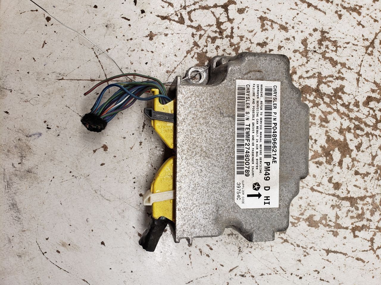 2009 Dodge Caliber Control Module Without Front Seat Mounted ab OEM 1361518