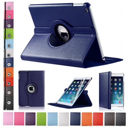 360 Rotating Leather Folio Case Cover Stand for iPad 234 Mini Air 9.7 10.2 10.5