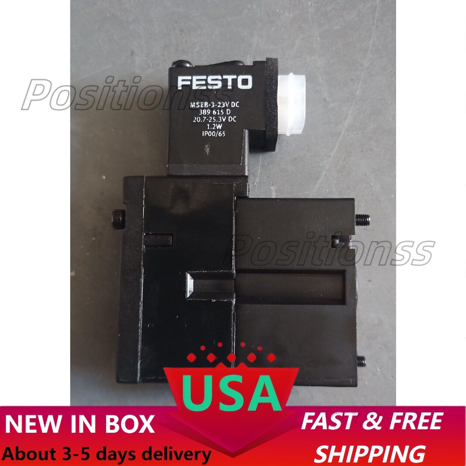 US FREE TAX New Festo  MEBH-4/2-QS-4-SA Solenoid Valve