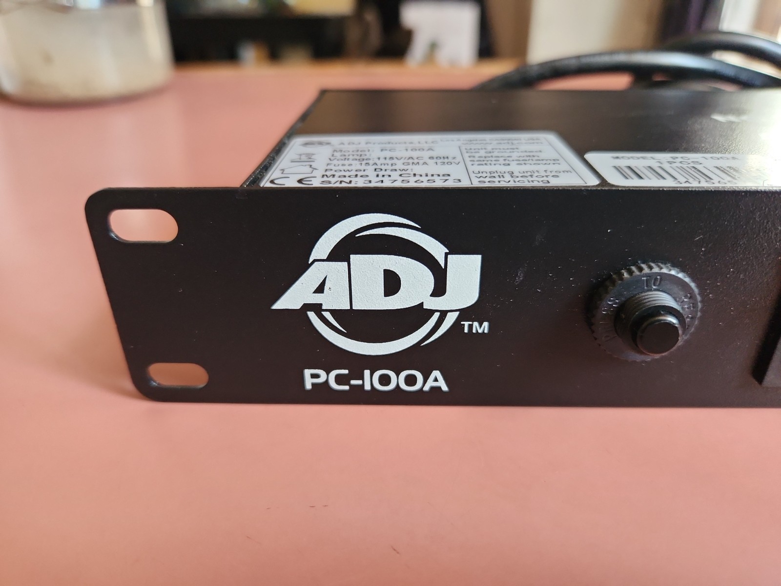 ADJ PC-100A 8-switch Rackmount Power Center American DJ