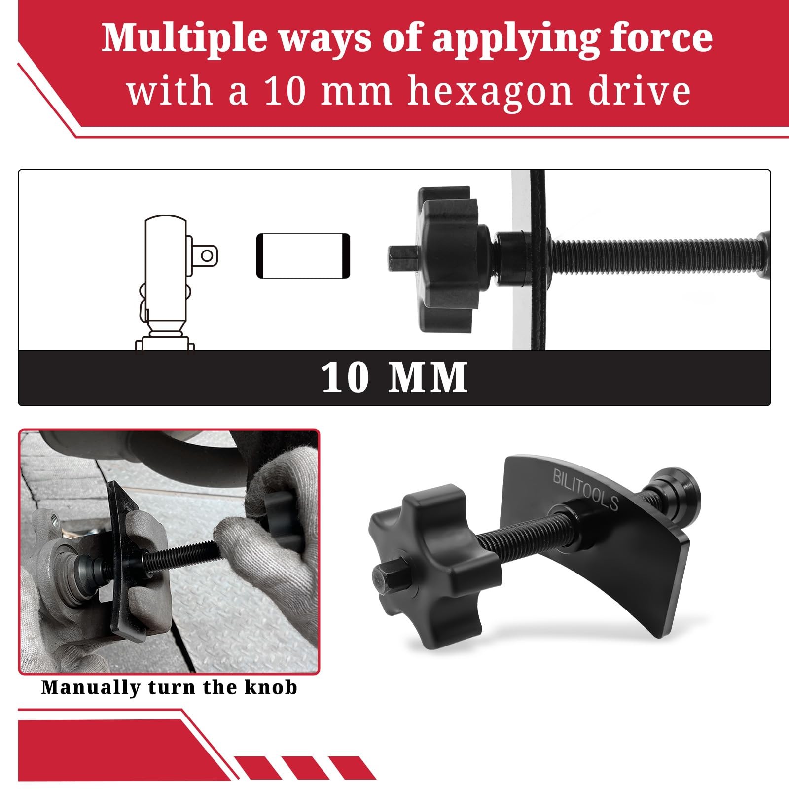 Brake Caliper Compression Tool Heavy Duty Piston Compressor Manual Press
