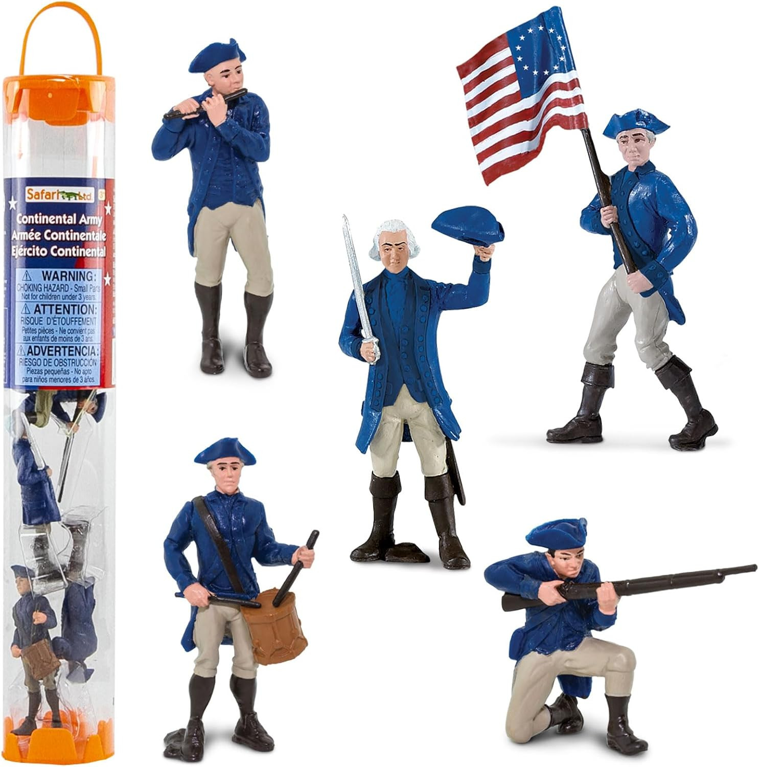Continental Army Designer TOOB - Miniature Revolutionary War Figurines - Educati