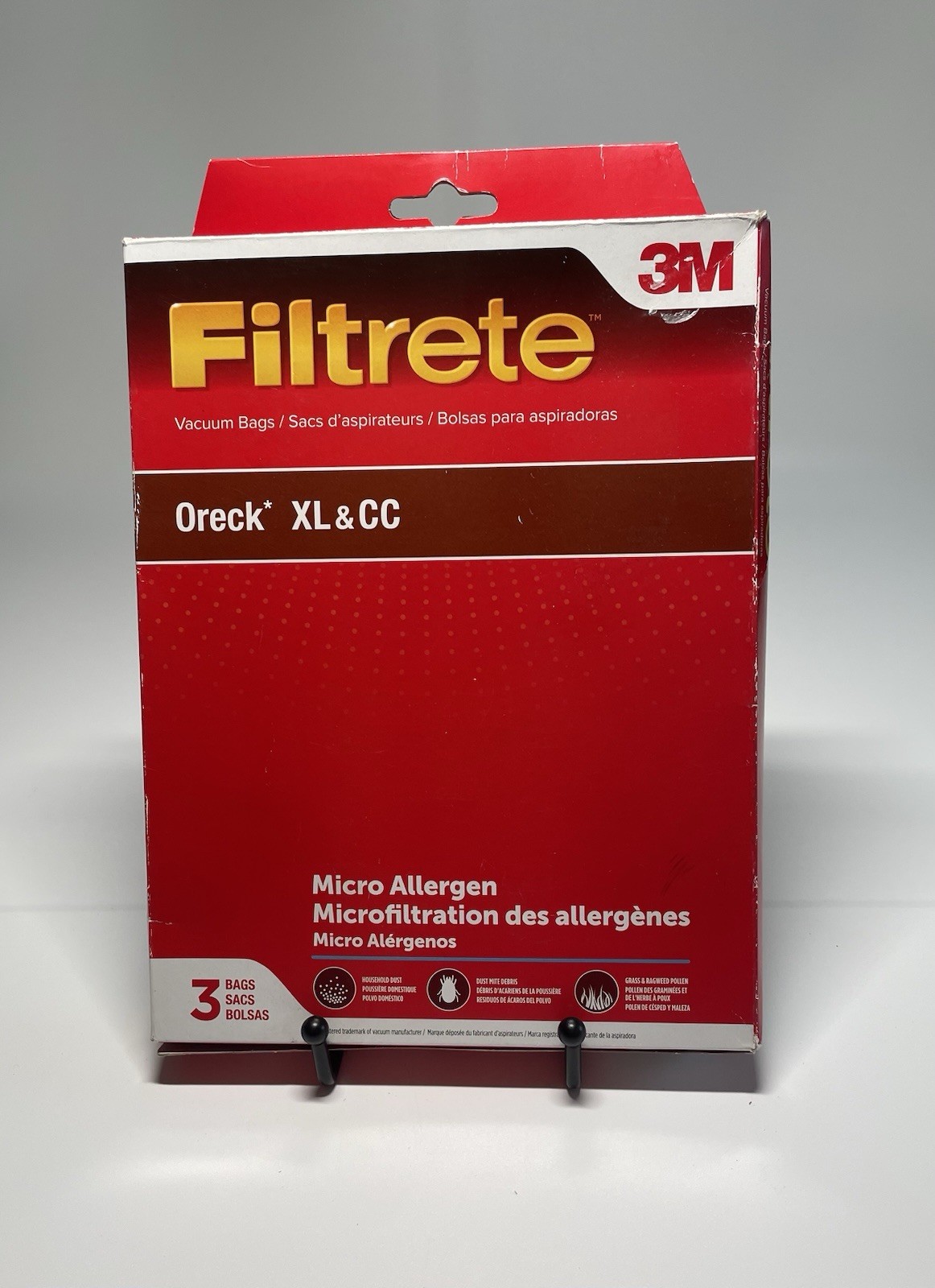 Filtrete 3M Oreck XL & CC Vacuum Bags 3 Pack, No 68710A, New