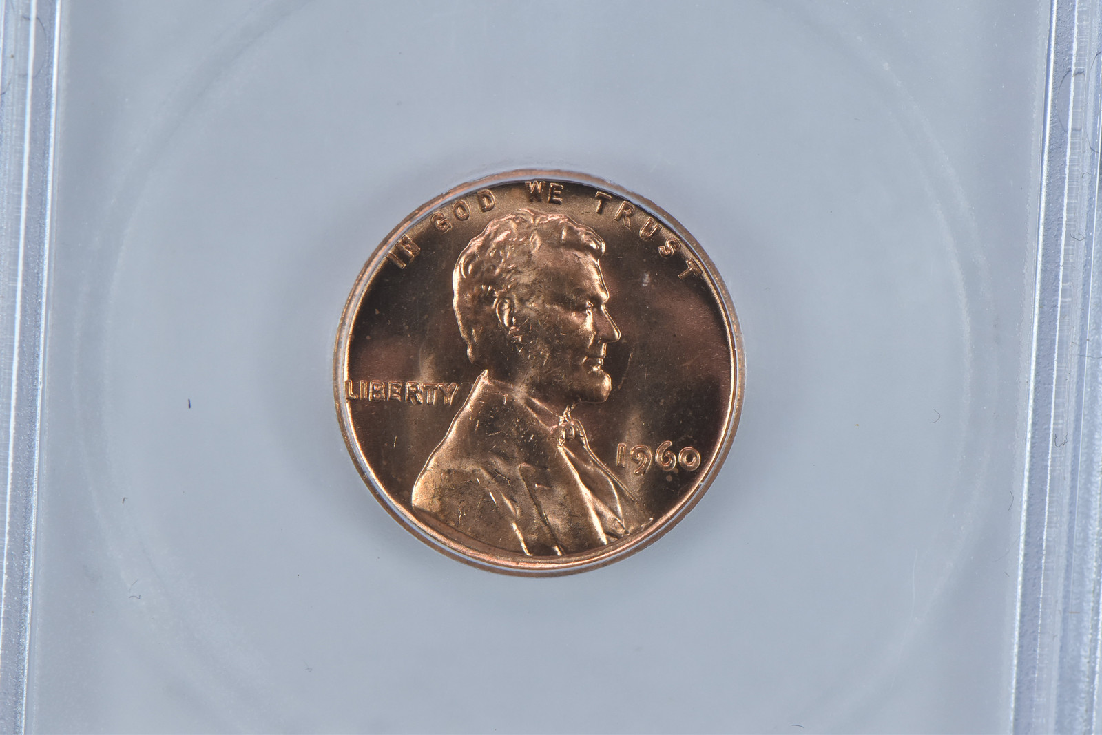1960 Lincoln Memorial Cent Small Date MS66 RD ICG