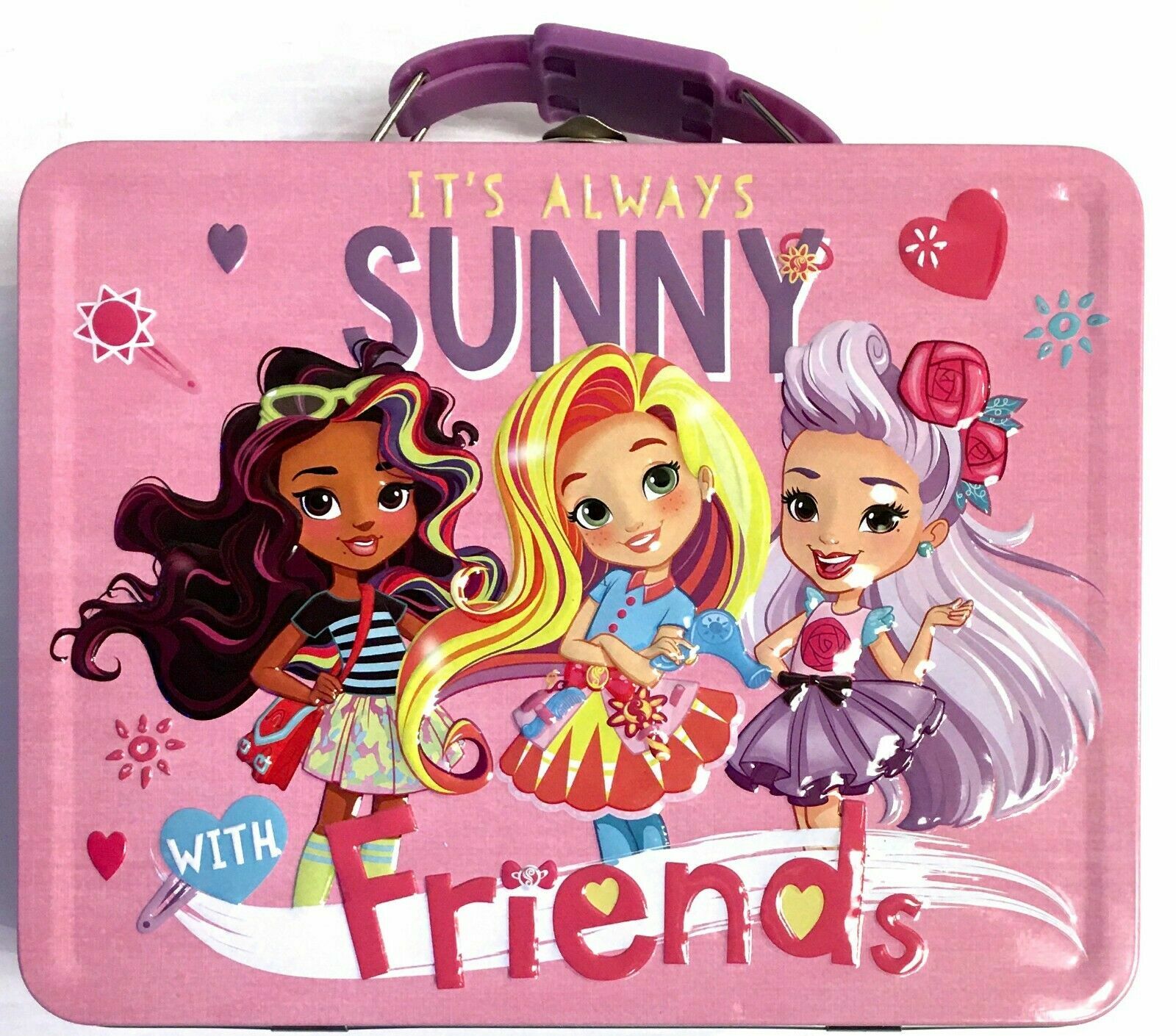 Disney It's Always Sunny With Friends Large Carry All Tin Lunch Box