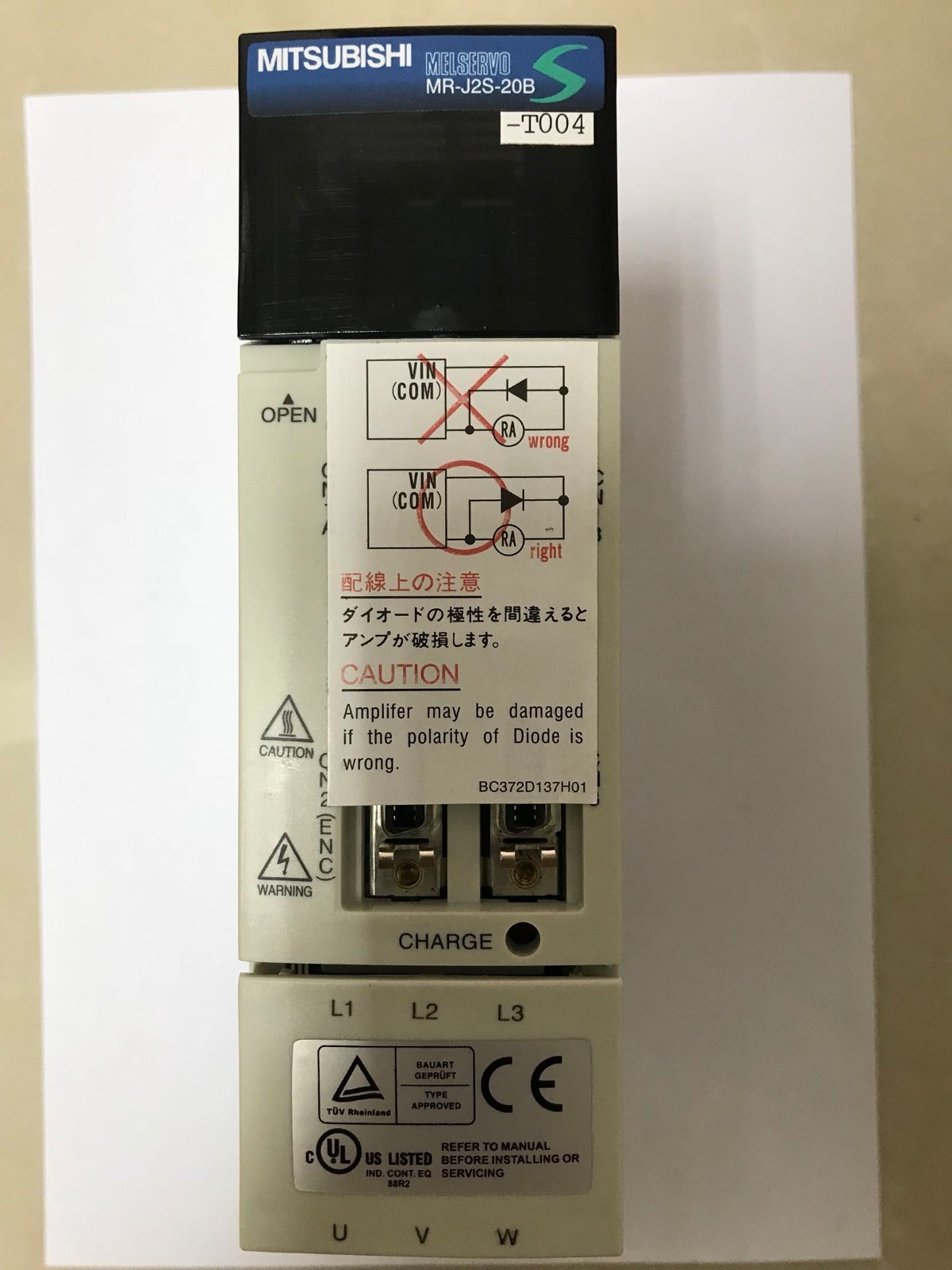 Mitsubishi MR-J2S-20B-T004 Servo Drive MRJ2S20BT004 New In Box Expedited Ship