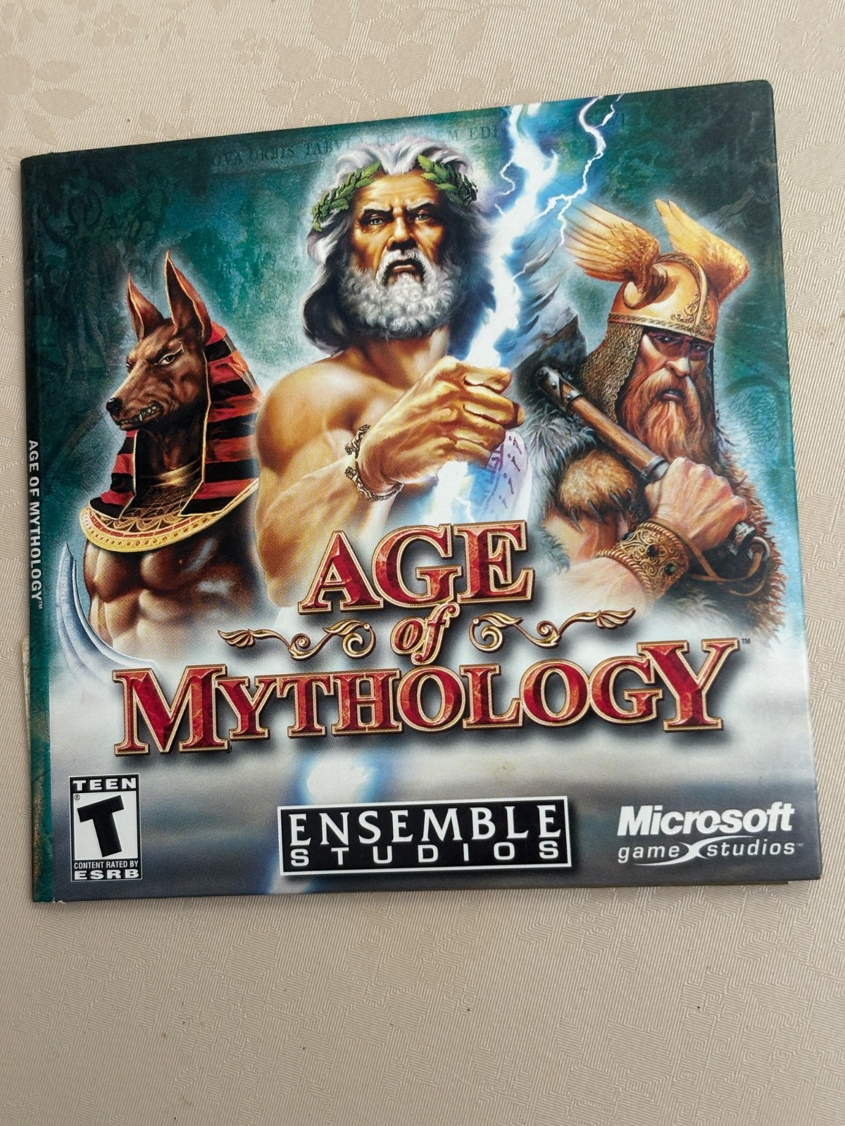 2002 ENSEMBLE STUDIO TEEN AGE OF MYTHOLOGY MICROSOFT GAME STUDIOS CD DISKS 1 & 2