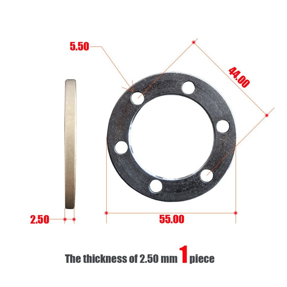 Brake Washer Pads About 20g About 55mm Aluminum Alloy Stainless Steel Bolts