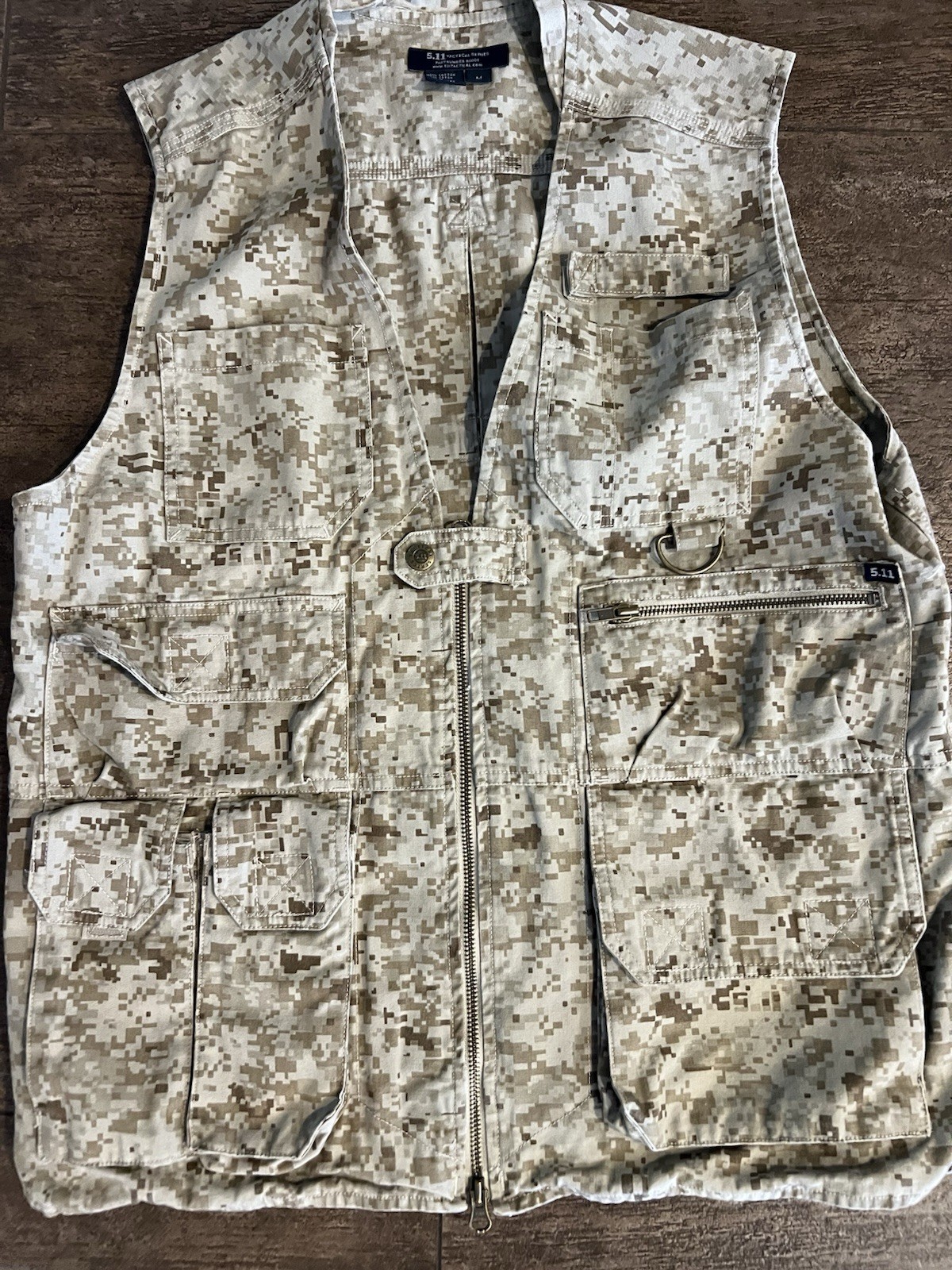 5.11 Tactical Series 80001 FAST-TAC Utility Hunting Fishing Vest Camo Size M