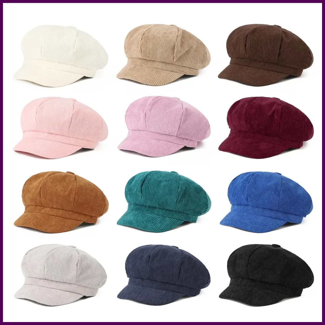 Newsboy Cap Beret Women Vintage Beret Painter Hat Winter Hats For Women Men