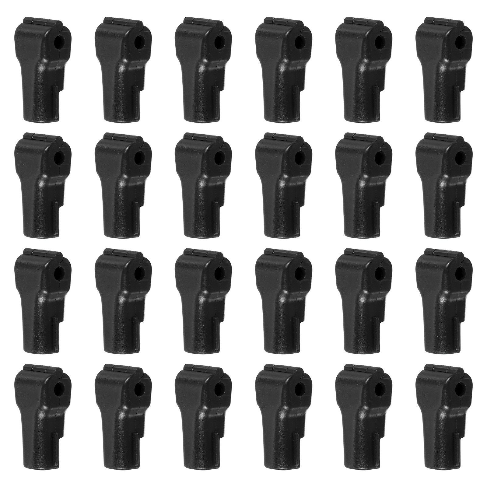5 mm Stop Peg Lock 50 Pcs Pegboard Hooks Anti Sweep Theft Locks for Retail Black