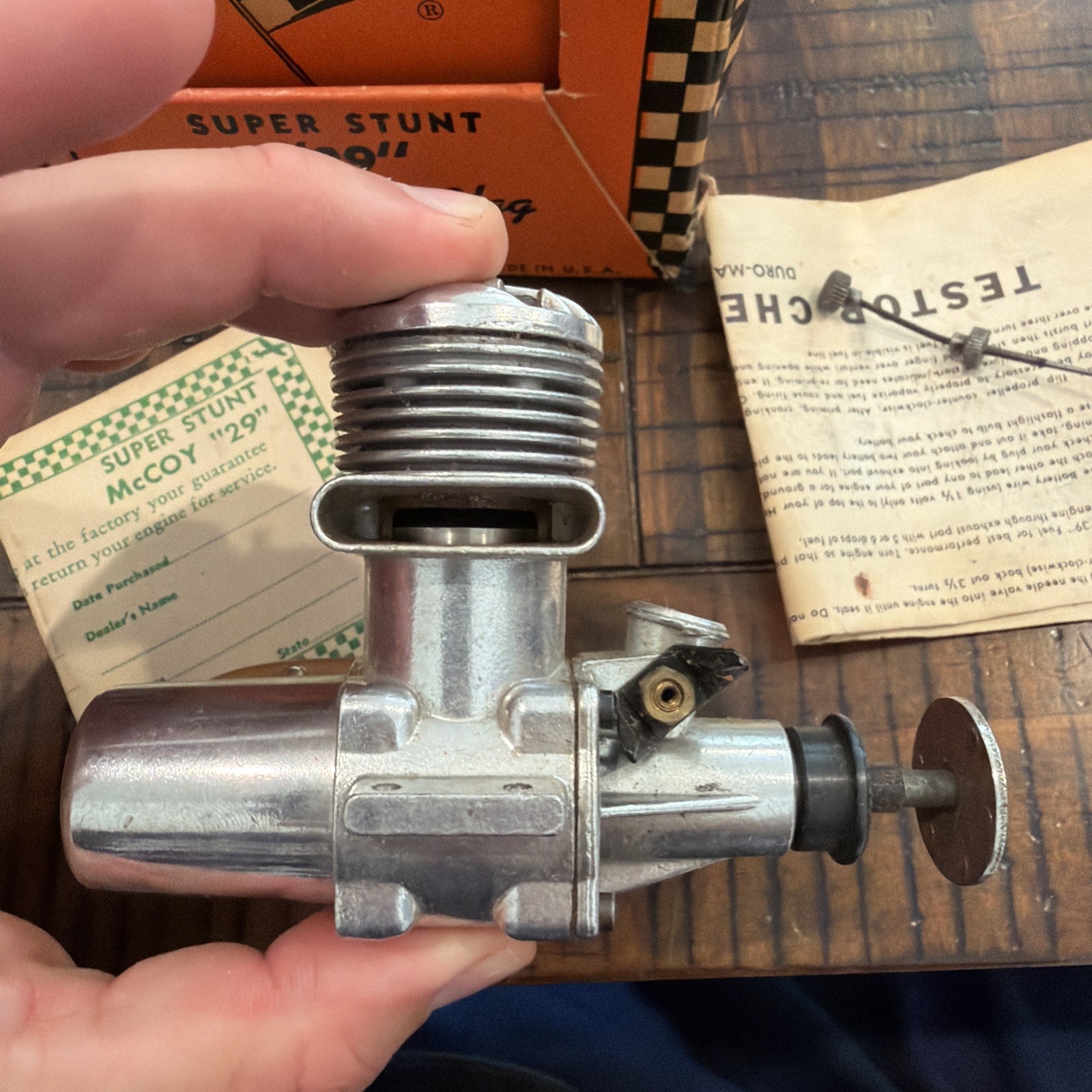 VINTAGE McCOY #29 SUPER STUNT COMPLETE ENGINE