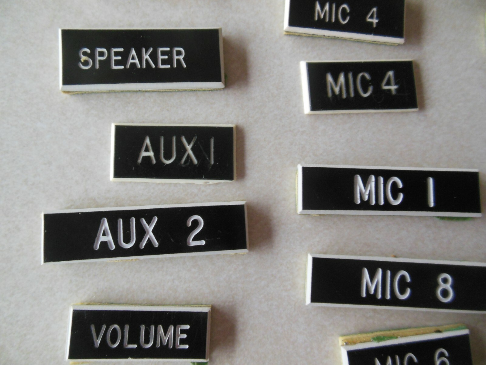 Lot of Misc. Amp Labels - Approx. 47 pieces
