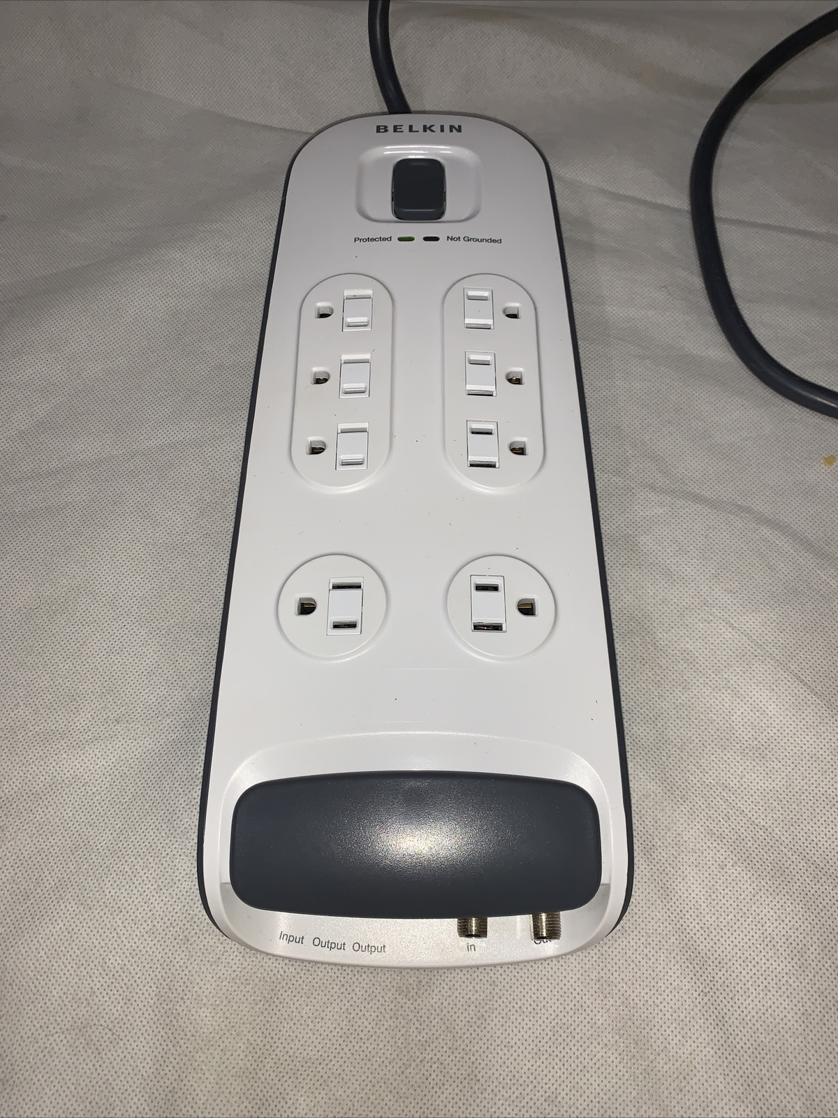 Belkin BV108230-06 Surge Protector, 8 Outlet, Coax In/out