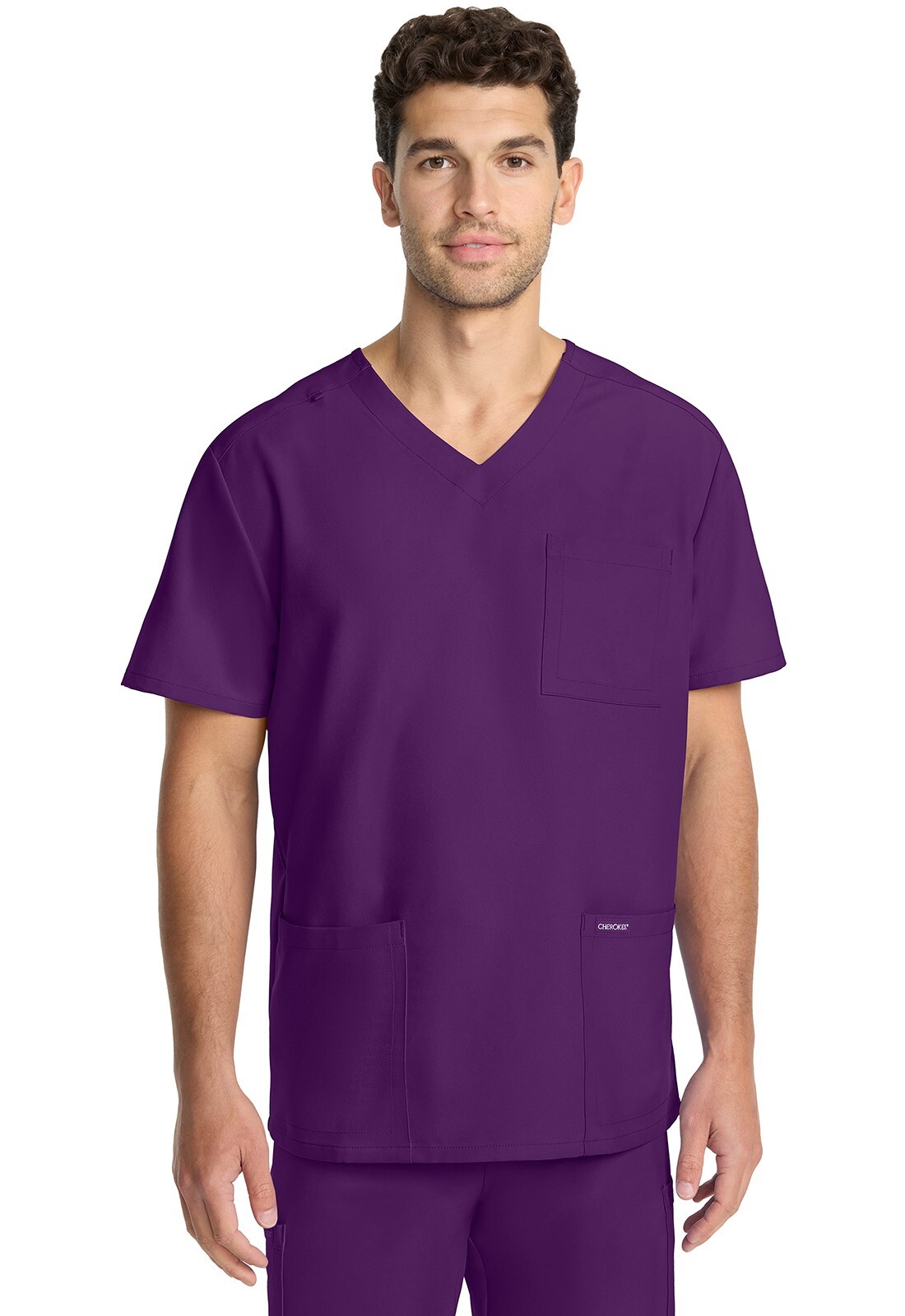 Cherokee WW Originals Scrubs Men's Tuck-in V-Neck Top CK783A EGGN Free Ship