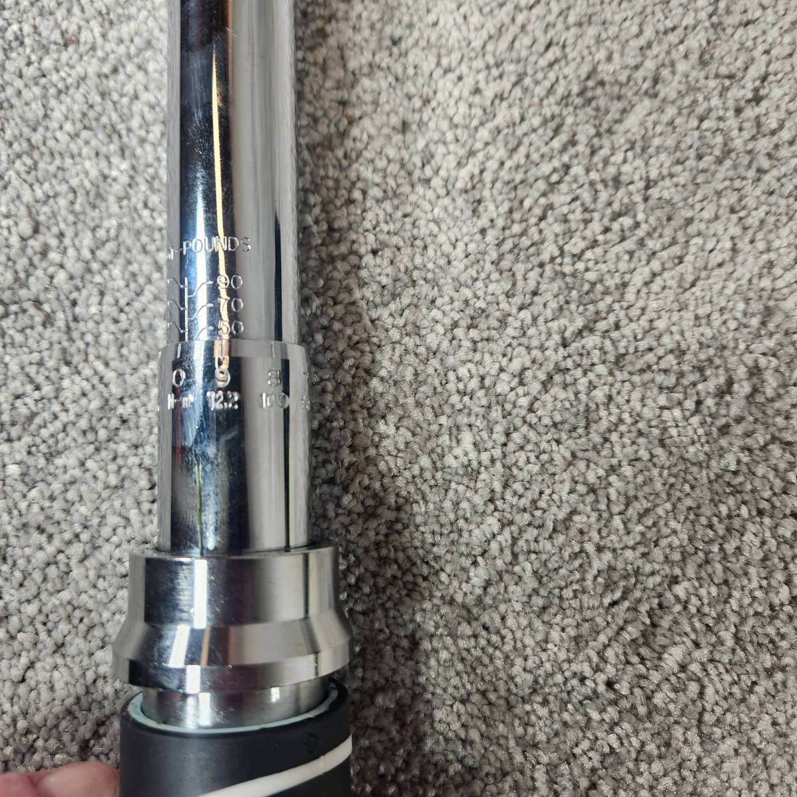 Husky Torque Wrench Silver 1/2 Inch Drive Click Style Tool 18in Case 564394