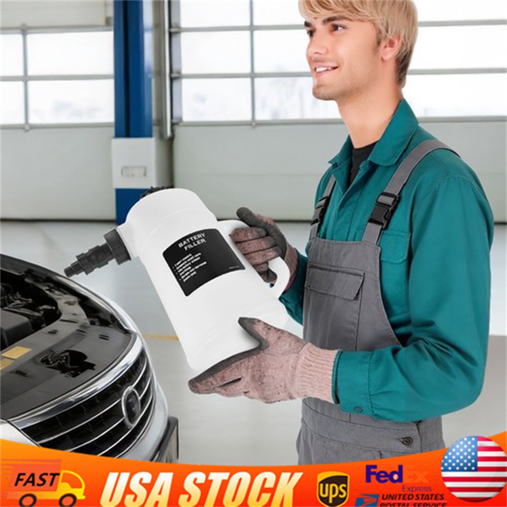 Battery Filler Bottle 2L Capacity with Auto Shut-Off for Golf Cart RV Truck