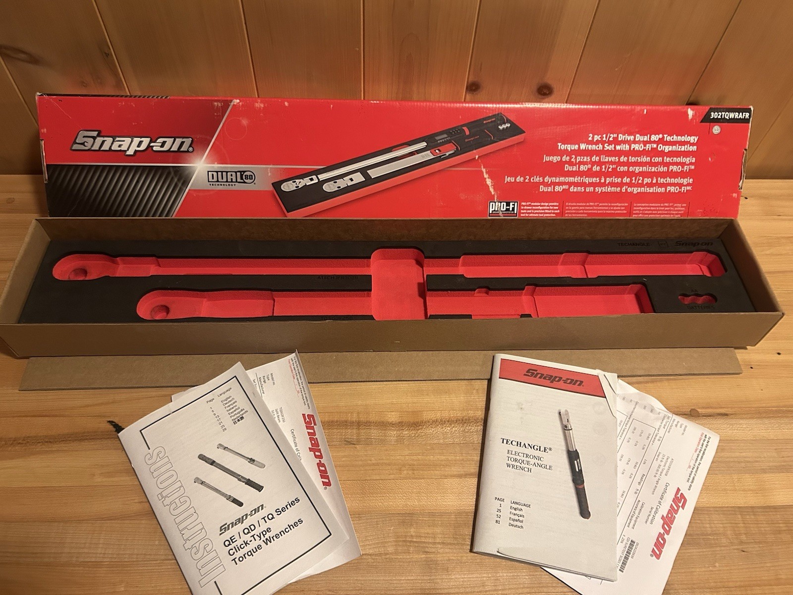 Snap-on Tools 302TQWRAFR Torque Wrench Set **Foam & Box Only**