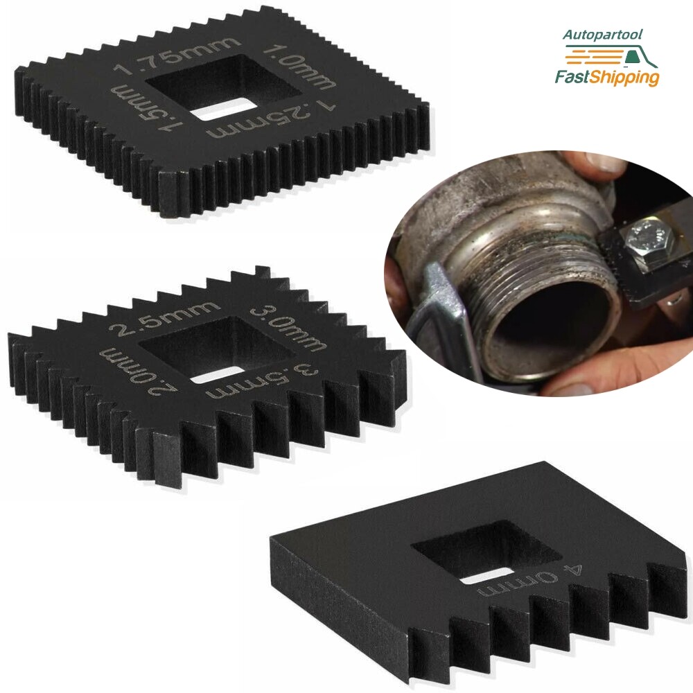 3PCS Metric Die Set for Universal Outside Thread Chaser Replace for 202817