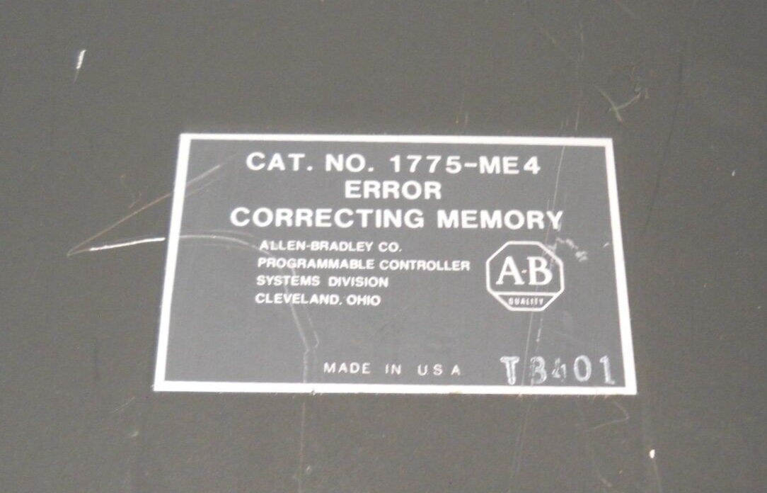 ALLEN BRADLEY 1775-ME4 ERROR CORRECTING MEMORY MODULE