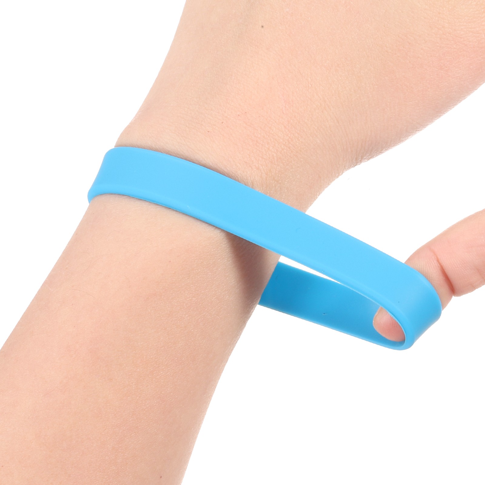 3Pcs Bracelets Wristbands 1/2 Inch Width 8.5" Length Light Blue