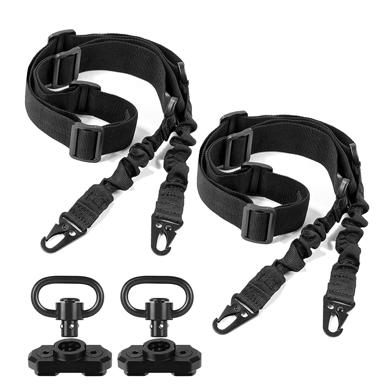 2-Pack Sling with Metal Hook Adjustable Length 1.25” & Sling Adapter