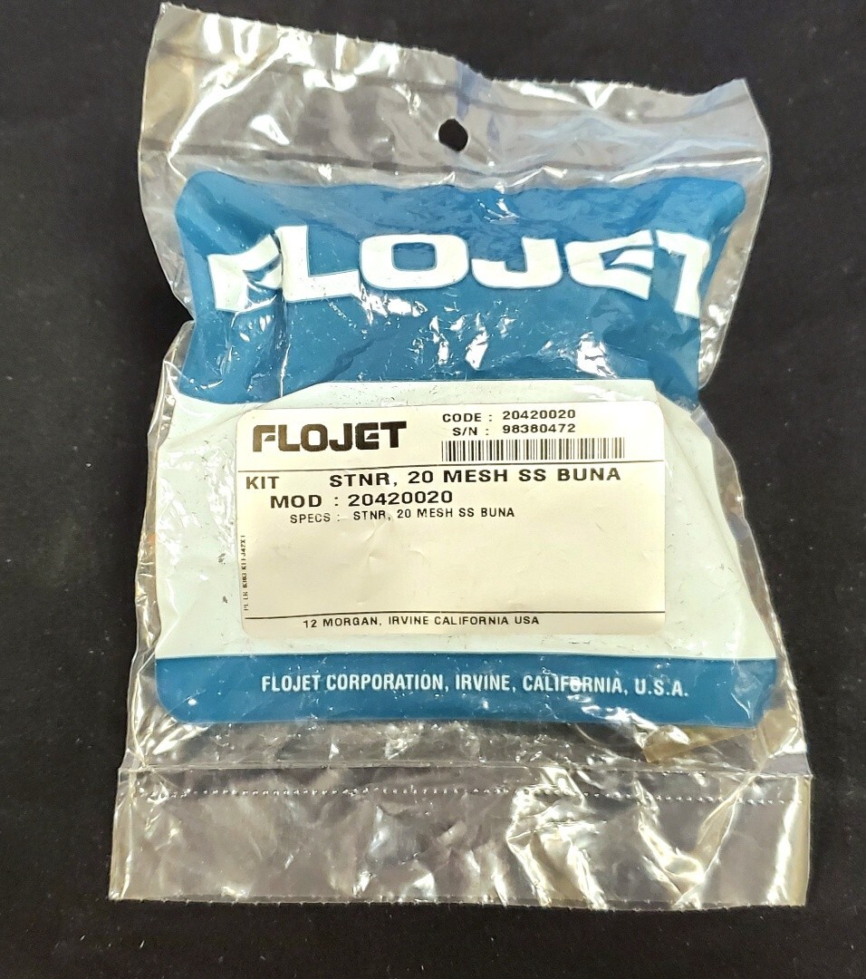 Flojet Replacement Strainer Kit - 20 Mesh - SS (2-PACK) Buna: Part# 20420020