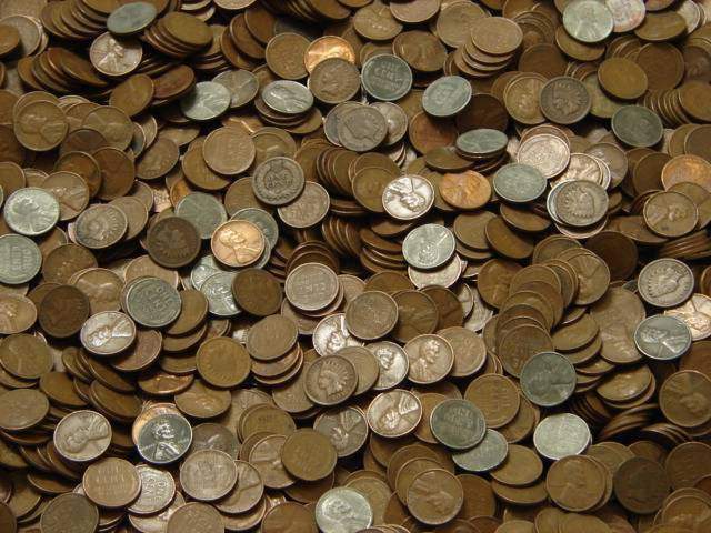 1LB POUND UNSEARCHED WHEAT CENTS LINCOLN PENNIES ESTATE SALE COINS LOT 1940-58
