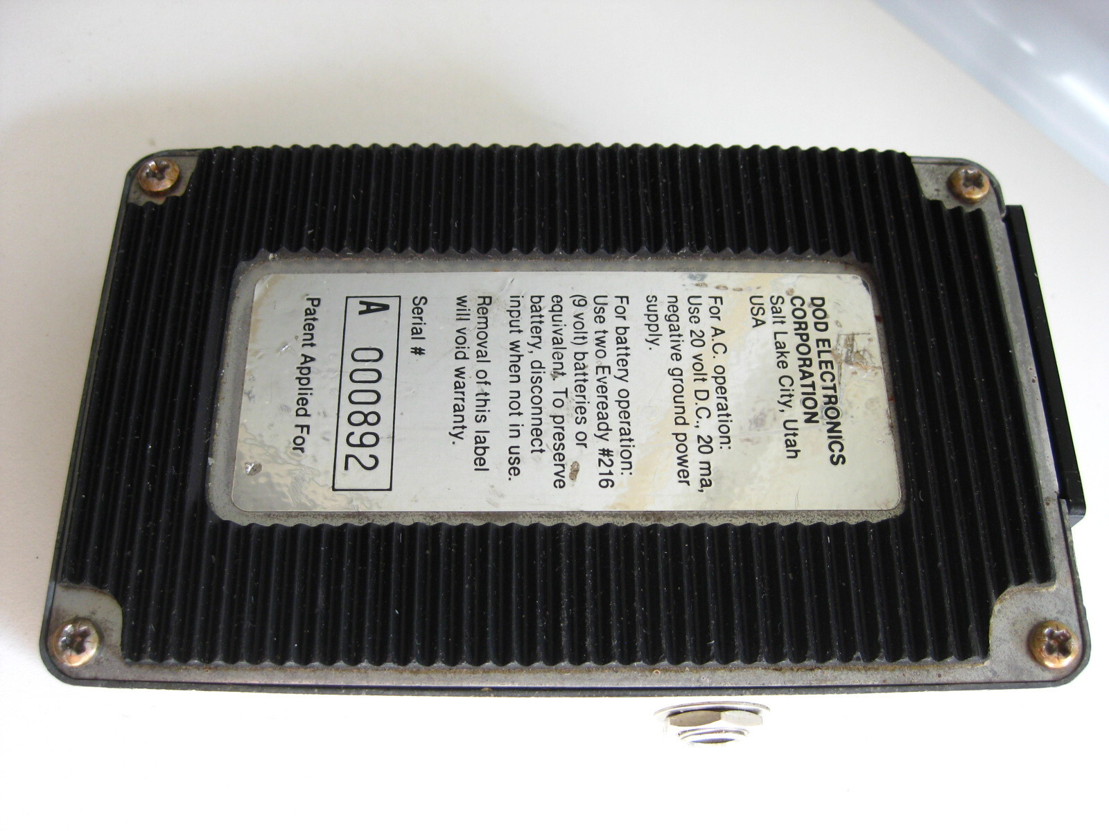 Vintage DOD Performer 595 Phasor Guitar Phaser Effect Pedal USA