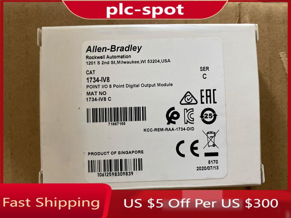 New Factory Sealed AB 1734-IV8 SER C POINT I/O 8 Point Digital Input Module