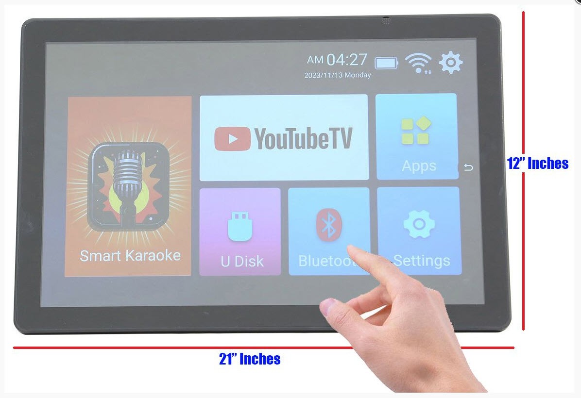 Singtronic Professional Tablet 21.5" Touch Screen Smart Player w/ Bluetooth