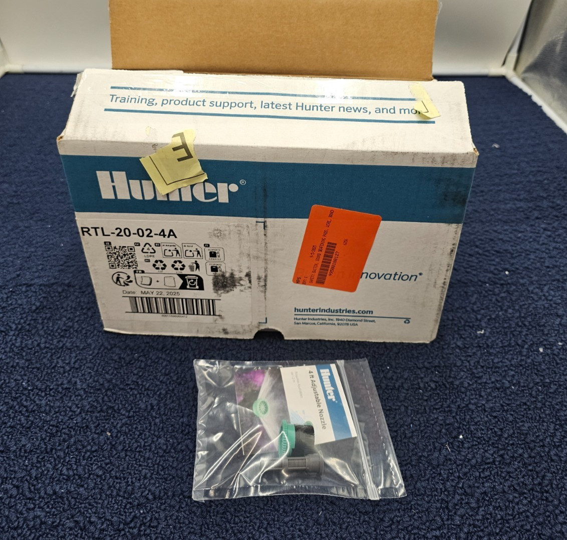 (QTY 20) Hunter Sprinkler 4A RTL-20-02-4A Pro Adjustable Radius Nozzle L Green