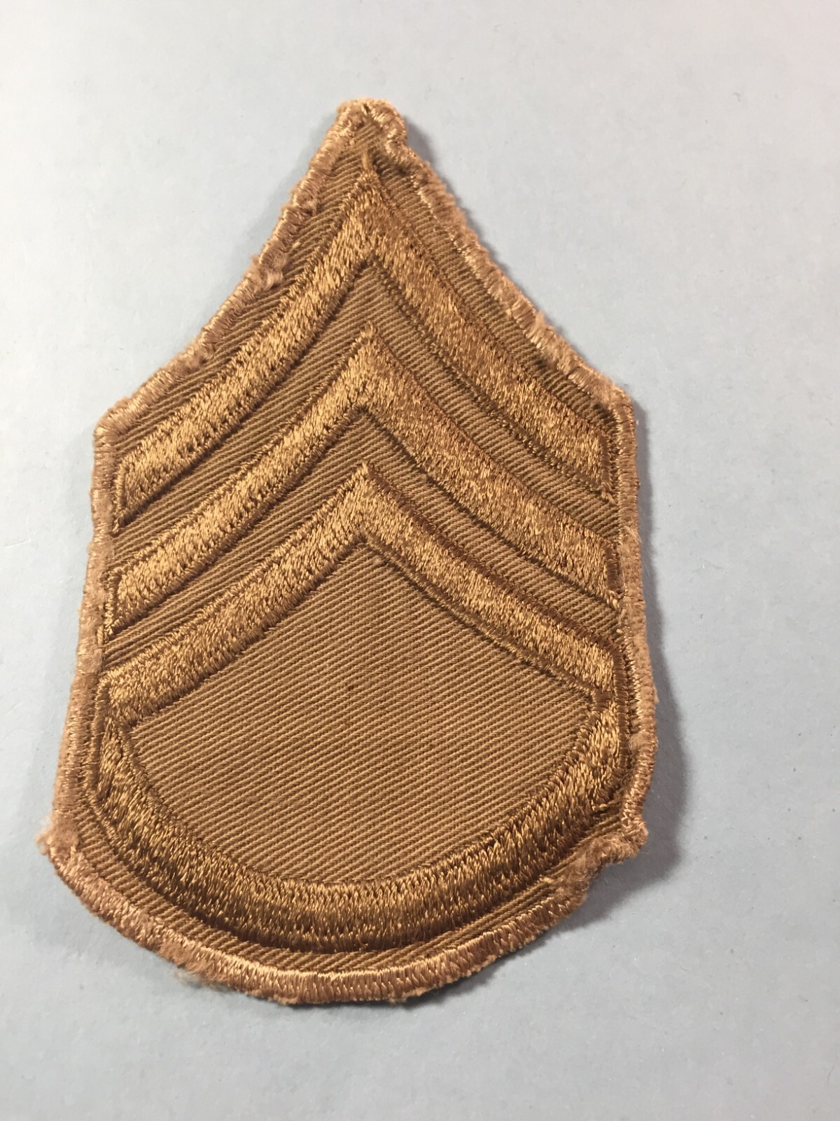 vintage US Army Rank Chevron - Staff Sgt. grade Khaki (1 pc)