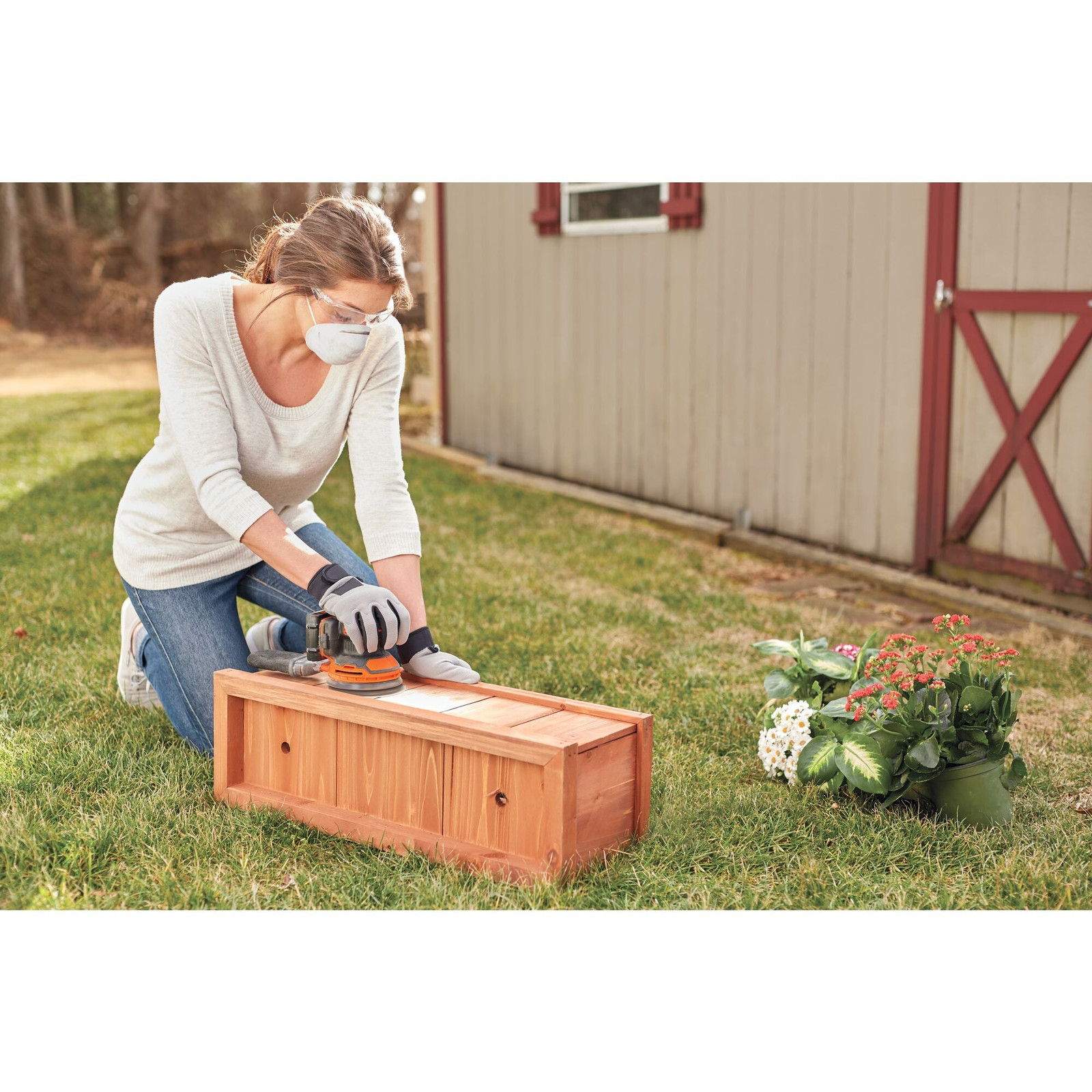 BLACK+DECKER 20V Max Random Orbital Sander, Cordless - BDCRO20C