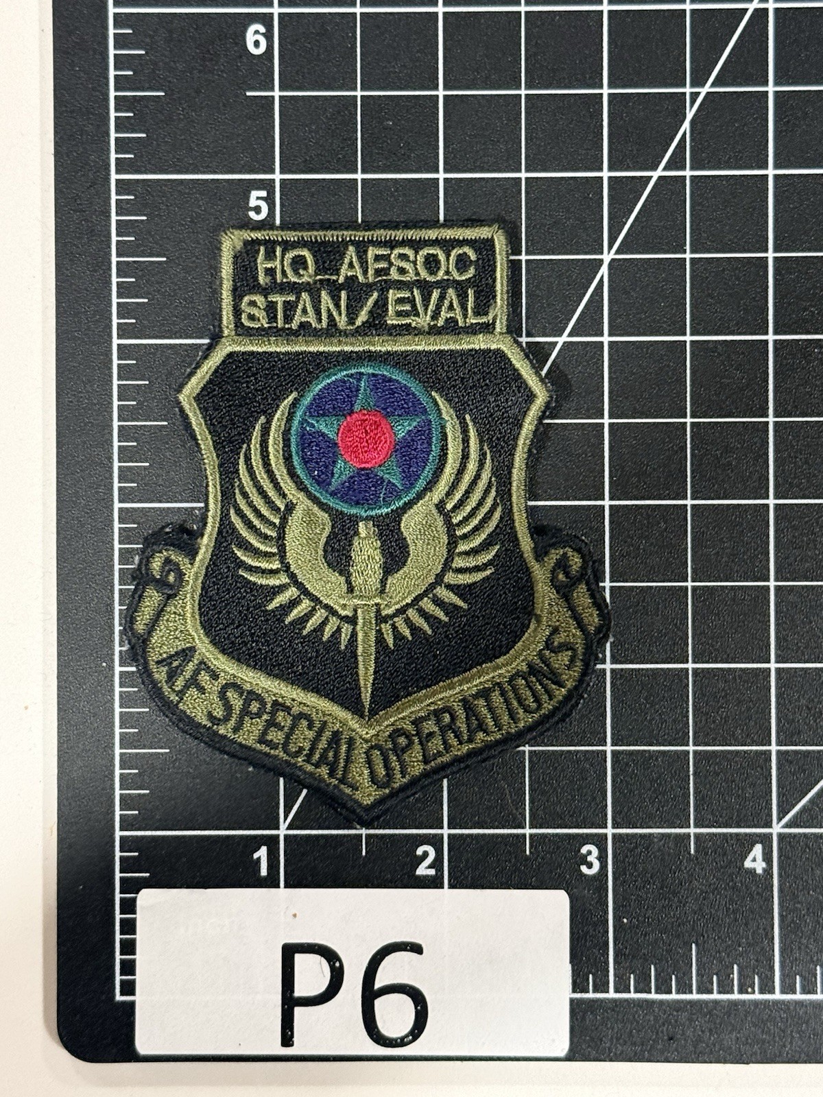 USAF Headquarters Special Operations Command Standardization & Evaluation Patch