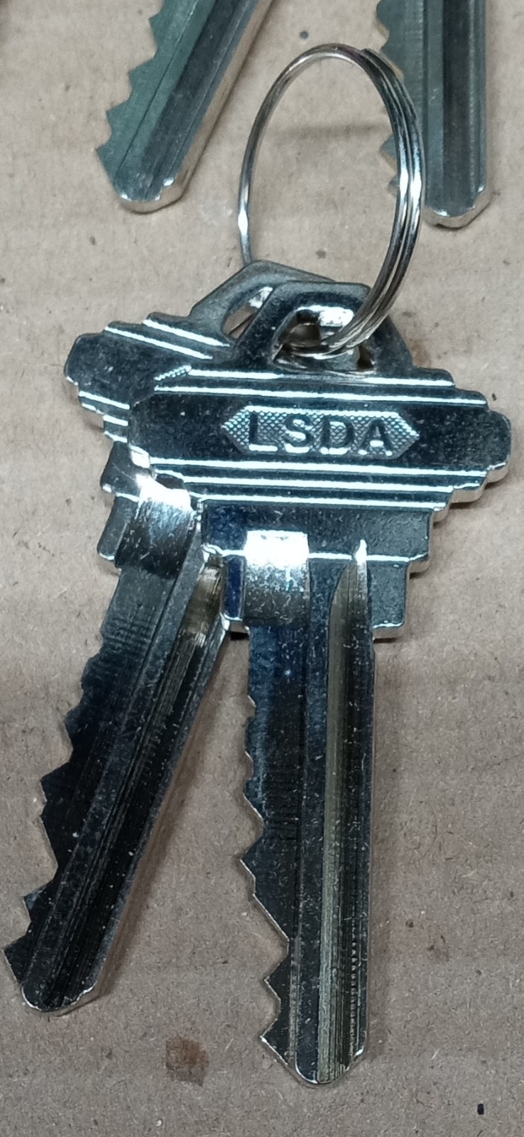 LSDA Schlage Keys, Code PRECUT Sets Of 2,  Keyway C,   6 Cuts/Pin
