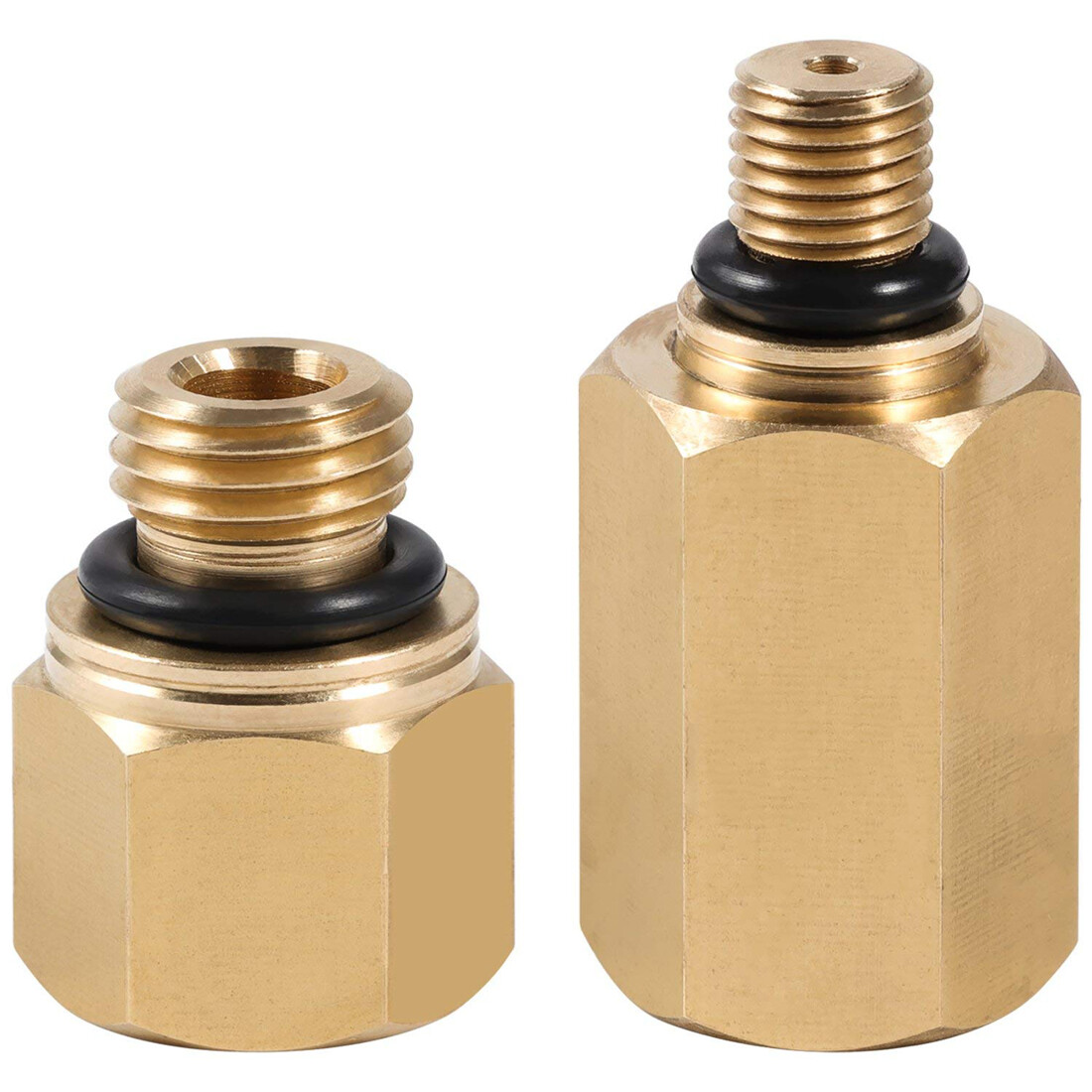 2pcs High Pressure Oil System Fuel Rail Adapter Leak Air Test Tool For Ford 6.0L