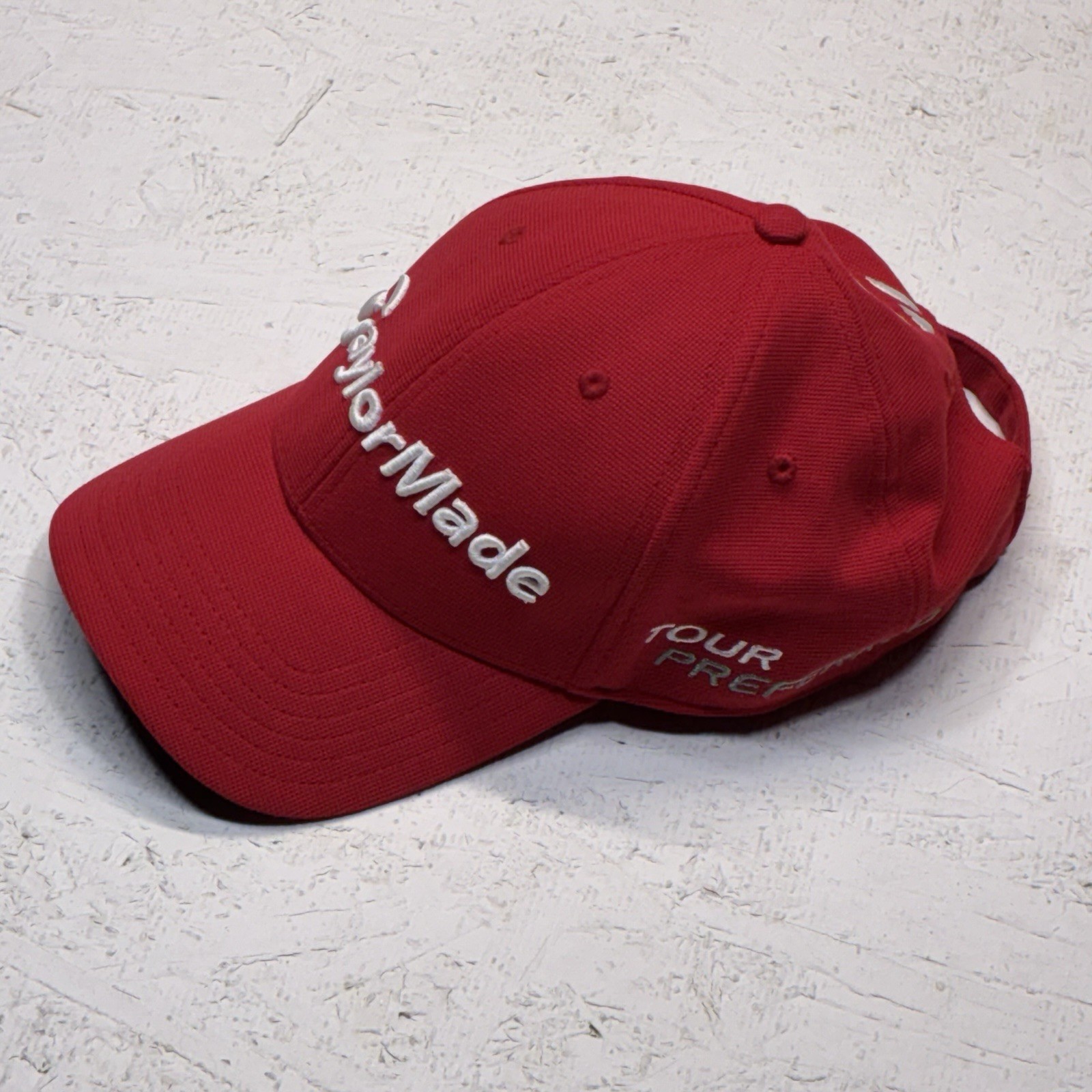 Taylormade Golf Hat Red SLDR Tour Preferred Adjustable Cap