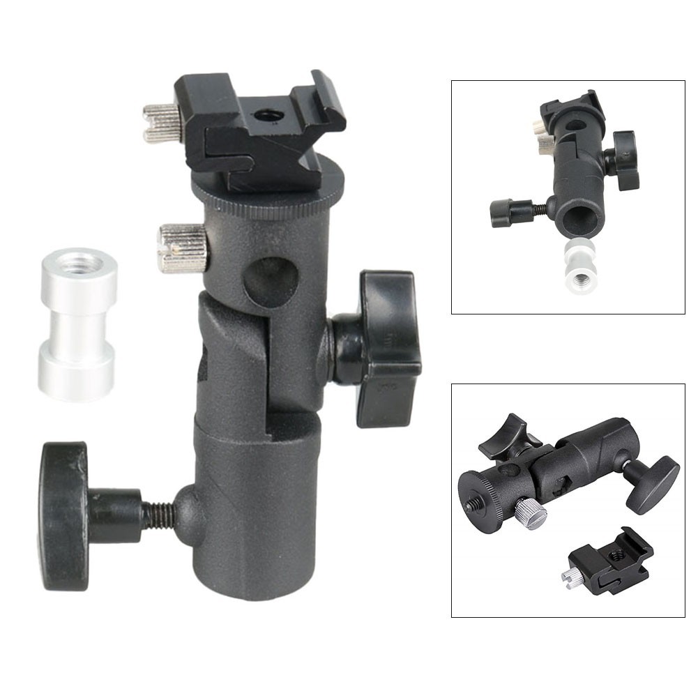 Metal Light Bracket with 1/4 Screw for For soft Reflective Umbrella Setup