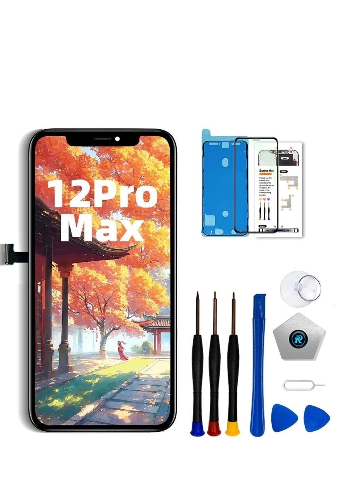For iPhone 12 Pro Max Display LCD Touch Screen Digitizer Replacement Assembly