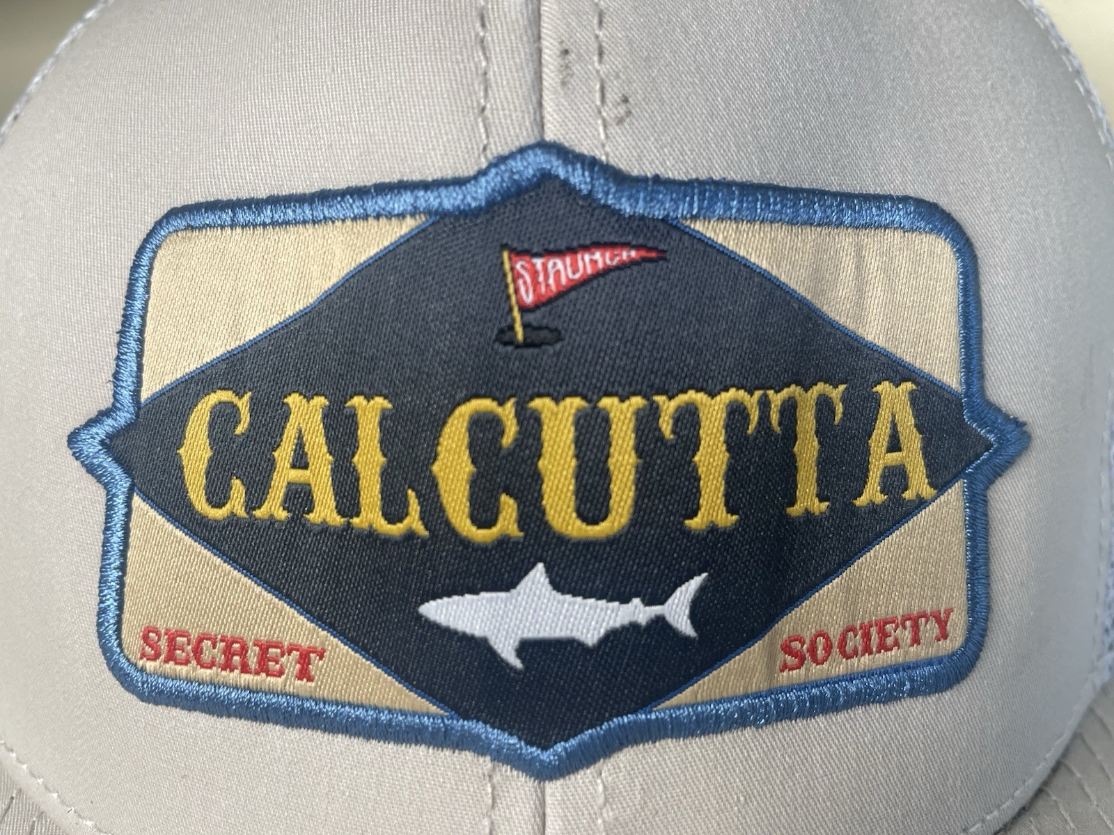 NEW Calcutta Secret Society Staunch Outfitters Shark Ocean Mesh Truckers Cap Hat