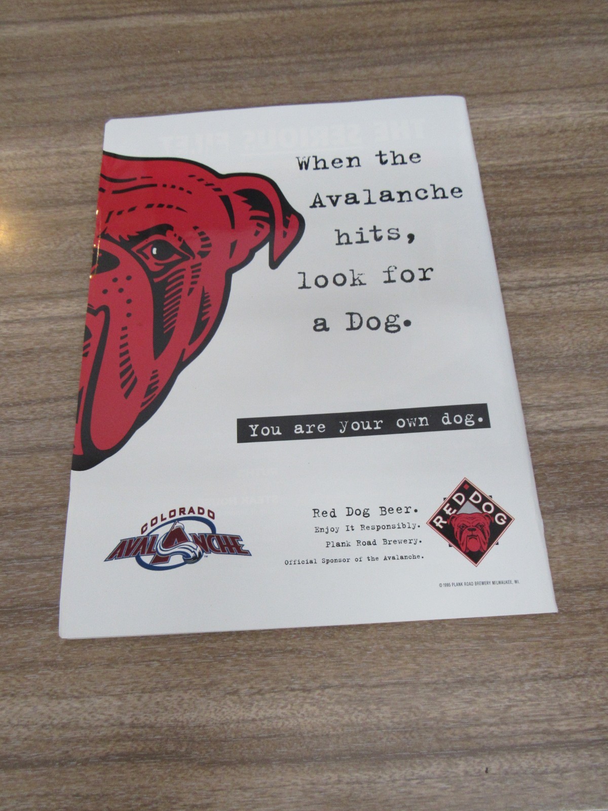 1995-96-Avalanche Playoff Program vs. Red Wings 5/25/96