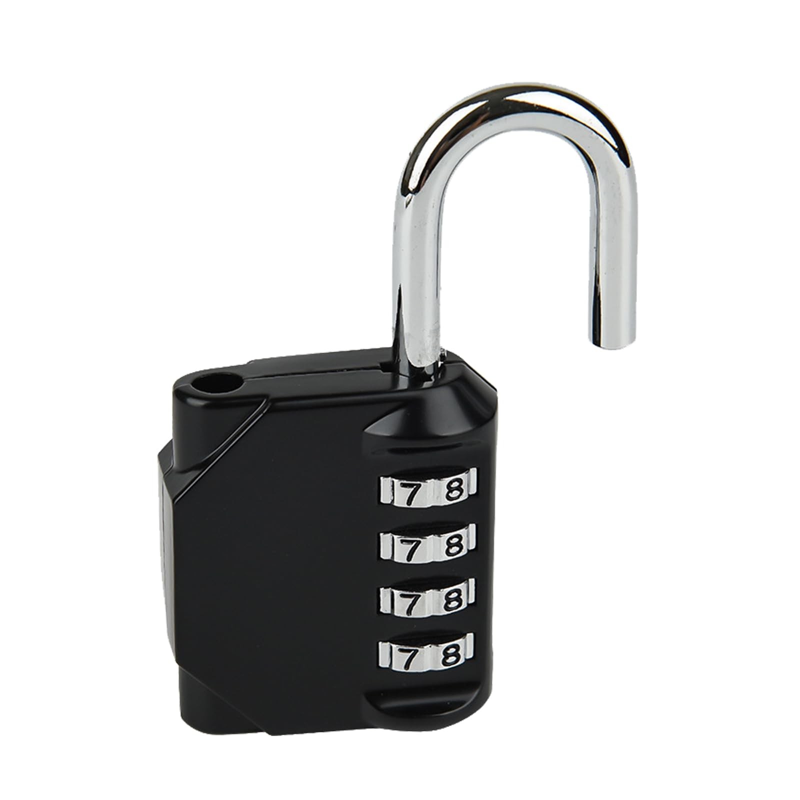 Combination Lock 4 Digit, Resettable Locker Lock,Waterproof Metal Red
